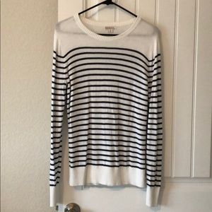 Merona Navy/White Sweater